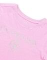 U.S. Polo Assn. Kids Girls Glitter Regular Fit T-Shirt