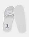 U.S. Polo Assn. Men Brand Print Non-Skid Lightweight Wode Slides