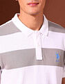 U.S. Polo Assn. Horizontal Striped Working Holiday Polo Shirt