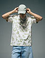 Flying Machine Abstract Printed Relaxed Fit T-Shirt