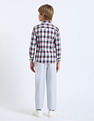 U.S. Polo Assn. Kids Boys Gingham Checked Regular Fit Shirt