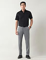 Arrow Slim Fit Dobby Weave Trousers