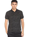 Flying Machine All Over Floral Print Cotton Polo Shirt