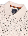AD by Arvind Cotton Geometrical Print Polo Shirt