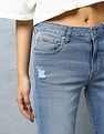 Flying Machine Women Mid Rise Skinny Bootcut Jeans