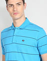 Arrow Sports Horizontal Stripe Cotton Polo Shirt