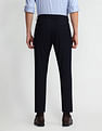 Arrow Newyork Carson Tapered Fit Self Design Trousers
