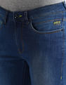 Flying Machine Mid Rise Slash Slim Tapered Fit Jeans