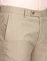 Arrow Self Design Tailored Fit Formal Trouser
