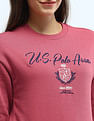 U.S. Polo Assn. Women Brand Printed Regular Fit Sweatshirt