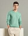 Tommy Hilfiger Solid Regular-Fit Cotton Sweater