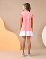 U.S. Polo Assn. Kids Girls Brand Printed Relaxed Fit Polo Shirt