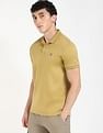 Calvin Klein Jeans Solid Regular-Fit Cotton Polo T-Shirt