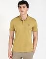 Calvin Klein Jeans Solid Regular-Fit Cotton Polo T-Shirt