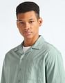 Flying Machine Cuban Collar Oversized Shirt