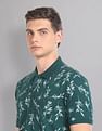 AD by Arvind Real Deal Tropical Print Polo Shirt