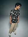 Flying Machine Abstract Printed Relaxed Fit T-Shirt