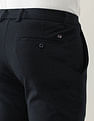 Arrow Sport Solid Mid Rise Autoflex Trousers