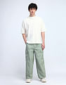 Flying Machine Cobain Loose Fit Solid Cargos