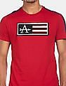Arrow Sports Contrast Panel Logo Applique T-Shirt