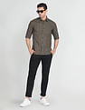 Arrow Sports Cutaway Collar Tartan Check Shirt