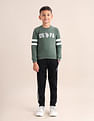 U.S. Polo Assn. Kids Boys Brand Printed Regular Fit Sweatshirt