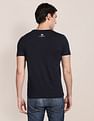 U.S. Polo Assn. Men Navy Brand Printed Cotton T-Shirt
