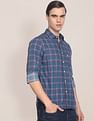 U.S. Polo Assn. Spread Collar Checked Casual Shirt