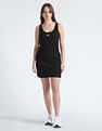Calvin Klein Badge Ribbed Mini Dress
