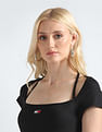 Tommy Hilfiger Mini Badge Ribbed Dress