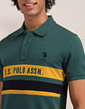 U.S. Polo Assn. Horizontal Striped Slim Fit Polo Shirt