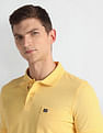 Arrow Sports Patterned Collar Pocket Polo Shirt