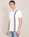U.S. Polo Assn. Men White Graphic Print Polo Shirt