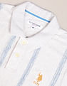U.S. Polo Assn. Vertical Stripe Birdseye Polo Shirt
