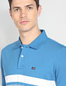 Arrow Sports Horizontal Stripe Cotton Polo Shirt