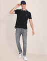 U.S. Polo Assn. Branded Collar Slim Fit Polo Shirt