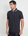 Arrow Sports Stripe Collar Polo Shirt