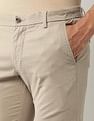 Arrow Sport Twill Slim Fit Solid Chinos