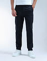 Flying Machine Mid Rise Slash Slim Tapered Fit Trouser