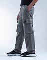 Flying Machine Cobain Loose Fit Mid Rise Cargo Jeans