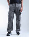 Flying Machine Cobain Loose Fit Mid Rise Cargo Jeans