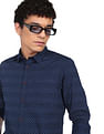 Flying Machine Geometric Print Cotton Shirt