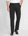 Arrow Newyork Geometric Weave Formal Trousers