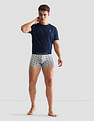 USPA Innerwear Anti Microbial Printed OET14 Trunks - Pack Of 3