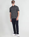 Flying Machine Short Sleeve Paisley Print Shirt
