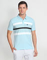 Arrow Sports Horizontal Stripe Cotton Polo Shirt
