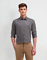 Arrow Newyork Manhattan Slim Fit Geometric Printed Shirt