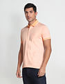 Arrow Tipped Collar Knitted Polo Shirt