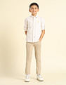 U.S. Polo Assn. Kids Boys Vertical Striped Regular Fit Shirt
