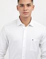 Tommy Hilfiger Solid Engineered Regular Shirt